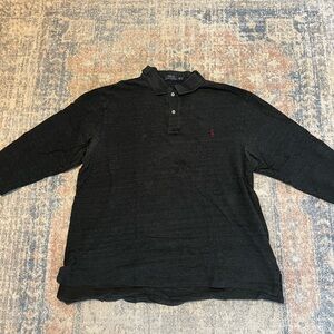 Polo Ralph Lauren Men's Dark grey/black Polo Shirt 2xLT